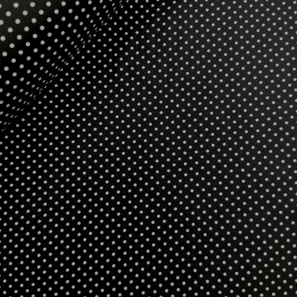 3mm Spot Cotton Poplin Black